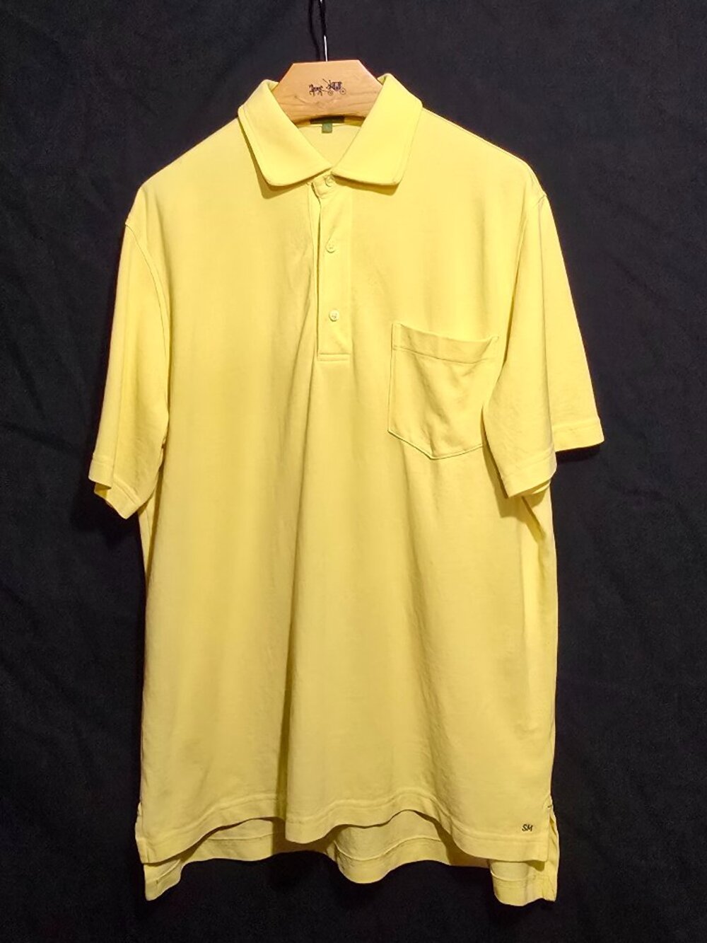 Sid Mashburn SS Pima Cotton Pocketed Polo - Yellow - Sz L*